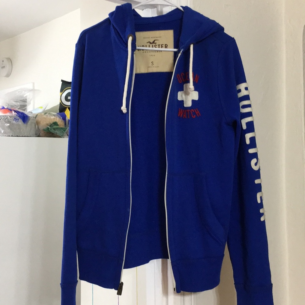 Blue Ocean Watch Hollister Logo Hoodie